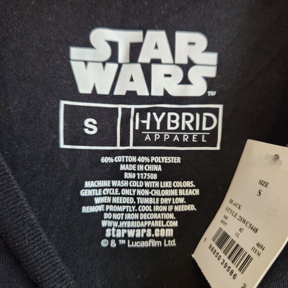 Star Wars Hybrid Apparel "Best Dad In The Galaxy" T-Shirt Size S Black - Picture 5 of 7